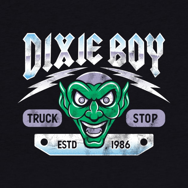 Dixie Boy Truck Stop - WITH BACK PRINT - Vintage Horror by Nemons